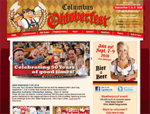 Tablet Screenshot of columbusoktoberfest.com